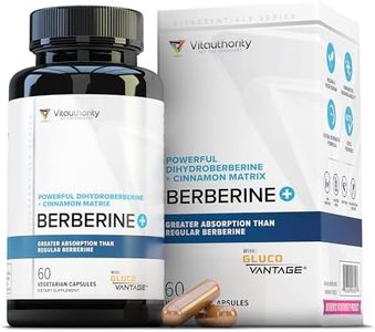 Berberine with Ceylon Cinnamon Supplements | Berberine Supplement High Absorption Dihydroberberine Berberine for Balance and Support | Vegan Powerful AMPk Activator & Antioxidant | 30 Servings