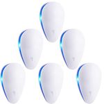 Pest Control Repeller, Plug-in Pest Repeller for Mouse Insect Cockroach Spider Bug Ant Mosquito Rodent Rats Indoor Use Repeller 6 Packs