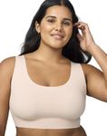 Wonderbra Womens New Wave Seamless Wirefree Bra, Sandshell, Large US