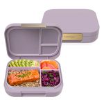 Bentgo® Modern - Versatile 4-Compartment Bento-Style Lunch Box for Adults and Teens, Leak-Resistant, Ideal for On-The-Go Balanced Eating - BPA-Free, Matte Finish and Ergonomic Design (Orchid)