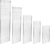 New Heavy Duty Grid Panel Grid Mesh Grid Wall Retail Display Shop Fittings & Accessories (1, 25 X 12 INCH SINGLE HOOKS)