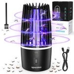 Mosquito Killer Lamp, Electric Fly Killer Fly Zapper Flies Trap, 2 in 1 UV Mosquito Killer USB Rechargeable Fly Catcher 360° Bug Zapper, Safe Insect Killer Outdoor Indoor for Home Backyard Camping