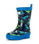 Hatley Boy's Printed Rain Boot, Sharptooth Rex, 10 UK Child