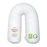 Coop Home Goods Maternity Pillow - Memory Foam Body Pillow for Pregnancy, Original Pregnancy Pillow, Side Sleeper Body Pillow, Full Body Pillow for Sleeping, Pregnancy Pillows for Sleeping (White)