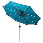 Blissun 9 ft Solar Umbrella 32 LED 