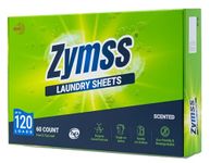 ZYMSS Laundry Detergent Sheet – 120 Loads | Revolutionary Laundry Sheet For Top Load & Front Load Washing Machine | ENZYME Based formula | NABL Accredited (Single Pack, Scented)