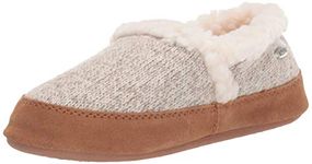 Acorn Women's Moc with Premium Memory Foam Slipper, Oatmeal Heathered, 6/7 UK