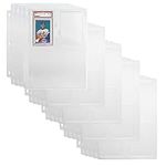 Simply Genius (25 Pack Ultra Collectible Cards Storage Tray Holder Fits Sports Cards in Slabs Graded by PSA and Pro Trading Cards for 3 Ring Trading Card Binder Pages
