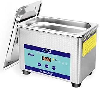 AIPOI Ultrasonic Cleaner 800ML Stainless Steel Ultrasound Cleaning Machine with Degas and Timer, 40KHz Ultrasonic Bath for Cleaning Jewelry, Silver, Eyeglass, Watch Chain, Denture, Coins, Parts etc