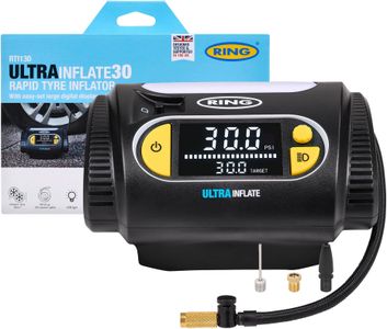 Ring Ultrainflate 30 Digital Tyre Inflator – Portable Air Compressor