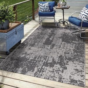 Keen Home Design Waterproof Outdoor Area Rug, Patio Deck Porch, 12x15