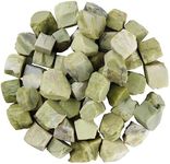 SUBSH Serpentine Raw Gemstones - Infinite Stone Crystal - Tumbling Rough Rock - Crystal Bulk - Raw Stone - Rock Tumbling - Stone Crystal - Unpolished Gemstones - Crystal Grid