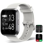 Smart Watch for Men Women [Answer/Make Call], 1.8" Touchscreen Fitness Tracker with Heart Rate Blood Oxygen Sleep Monitor Compatible with iPhone & Android, Alexa Built-in, IP68 Waterproof Watch