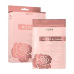 Rose & Collagen Hydrating Face Mask - Tones and Lifts Skin | Deeply Moisturizes | Reduces Appearance of Wrinkles, Fine Lines - 5 Pack