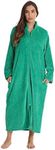 Just Love Plush Zipper Lounger Robe 6729-GRN-3X Green