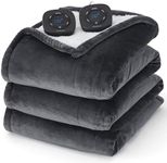 Bedsure Flannel Electric Blanket Qu