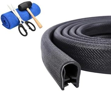 Automotive Weather Stripping Rubber Seal, 2026 New Car Windproof Sealing Strip, Rubber Strip for Cars, Easy Install Automotive Steel Frame Buckle Sealing for Cars (Black)