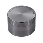 Golden Bell 2 inch Grinder 4 Layer Spice Grinder Zinc Alloy Grinder - Nickle Black