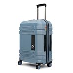 uppercase Bullet (Medium) 66Cm, Spinner, Check-in Trolley Bag, Hardsided Anti-Scratch 8 Wheel Luggage, TSA Lock & Anti-Theft Zippers, Suitcase for Unisex, 2000 Days Warranty (Blue)