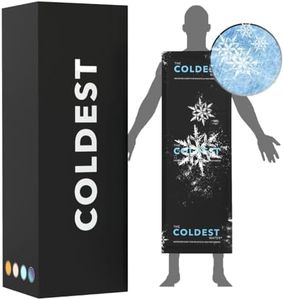 Coldest Extra Large Ice Pack for Back and Full Body - Cold Compress for Pain Relief, Ice Blanket for Sleeping or Ice Pad Physical Therapy - Folds Compact (53" x 13" - Full Body)