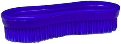 Intrepid International Magic Horse Brush, for Horse Grooming Kit w/Durable Plastic Bristles, Horse Brushes for Grooming, Removes Dirt, Sweat, Grime, Navy