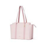 MOKOBARA The The Sunflower, Pink Tote Bag, Lightweight For Daily Use And Work With Luggage Sleeve & 14" Laptop Compartment, Everyday Tote For Women (Lucky Charm)