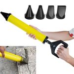 Serplex® Caulking Gun with 4 Type of Nozzles, Mortar Pointing Grouting Gun Sprayer Applicator Tool Caulking Tool Caulk Remover Cement Grout Caulking Tool for Grouting Stone and Concrete Cement Lime