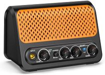 Mini Guitar Amp,LEKATO 10W Portable Electric Guitar Amplifier with Clean & Overdrive Channel,Reverb, and Bluetooth Connectivity (Black-Orange)