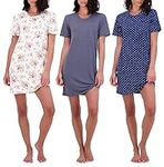 Real Essentials 3 Pack Nightgowns W