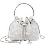 Rhinestone Purse for Women Bling Glitter Handbags Shoulder Bags Evening Luxury Bags for Party Prom