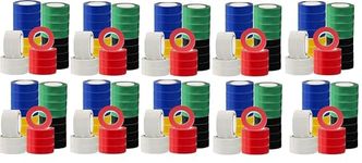 PVC electrical Insulation Tape 8 Meter (0.130 mm X 18 mm) Electrical Tap, Construction Work Tap (300Pcs,)