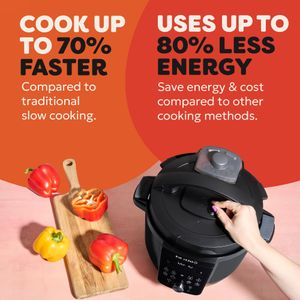 Instant Pot 5.7L 7-in-1 Electric Multicooker – Stainless Steel, Black