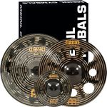 Meinl Cymbals Cymbal Set Box Effects Pack with 16” Trash Crash, 18” China, Plus FREE 10” Splash – Classics Custom Dark – Made In Germany, TWO-YEAR WARRANY (CCD-FX2)