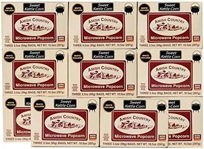 Amish Country Popcorn | Old Fashioned Microwave Popcorn | Non-GMO, Gluten Free, Microwaveable and Kosher (Sweet Kettle White Hulless, 36 Bags)