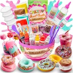 GirlZone Cakes & Sweet Treats Slime Egg, Fun Clay and Slime Kit to Make Slime for Girls, Scented Slime for Kids and Slime Butter, Awesome Gift Idea and DIY Slime Set