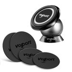 volport Magnetic Car Phone Holder Dashboard, Adjustable 360° Rotatable Sticky Magnetic Car Mount, Universal Phone Car Mount, Dashboard Phone Stand Cradle for Cell Phones and Mini Tablets