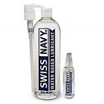 SWISS NAVY Premium Water Based Lubricant (32oz) PLUS FREE 2oz Bottle by SWISS NAVY