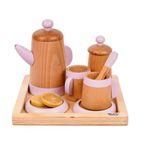 NESTA TOYS - Wooden Tea Set | Pretend Play Food Sets | Kitchen Toys (3+ Years) - 10 Pcs