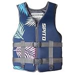 SPITO Life Jackets Vest, Adult Adjustable Safety Breathable Swimming Vest for Men and Women Paddling Life Jacket Buoyancy Aids for Fishing Surfing Rafting Kayaking 40-110KG