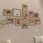 Painting Mantra Boulevard Set of 11 Brown Photo Frames For Home Decoration Size 8x10-3 pcs, 6x8-8 pcs