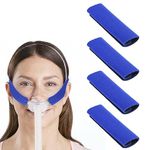 4pcs CPAP Strap Covers Soft CPAP Headgear Mask Strap Cushions for Reducing Indentation (Blue)