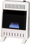 ProCom ML100TBA-B Ventless Propane Gas Blue Flame Space Heater with Thermostat Control for Home and Office Use, 10000 BTU, Heats Up to 500 Sq. Ft., Includes Wall Mount and Base Feet, White