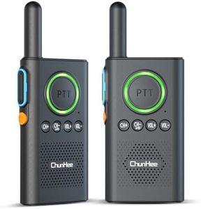 ChunHee Wireless Intercom for Home - Caregiver Pager Intercom for Elderly with Emergency SOS Alarm, 1.5 Miles Long Range for Office Business Room to Room Communication Systems, 4 Pack