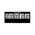 Jayron Retirement Timer 9,999 Days Digital Countdown Clock Loud Alarms Magnet Adsorption Stopwatch Timer Battery Operated Replaceable,for Event Reminder Pregnancy (Black)