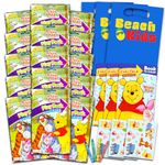 Bendon Publishing Winnie the Pooh Kids Play Packs Bundle - Fun Party Favors with Coloring Book, Crayons, Stickers, Door Hanger and Stamper