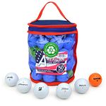 Second Chance 50 Lake Golf Balls with Storage Bag, Mix