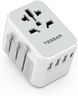 TESSAN Adaptateur Prise Universelle avec 3 USB et 1 Type C, Adaptateur Universel de Voyage France vers Anglaise UK Irlande USA Canada Australie Chine Japon Thaïlande