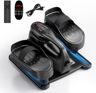 MOMODA Under Desk Elliptical Stepper,Mini Exercise Bike for Senior with 12 Adjustable Speed/Resistance, Pedal Exercise with Remote Control & Non-Slip Pad for Home Office