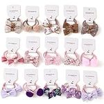 30 Pcs(15 pairs) Baby Girl Hair Tie