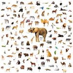 700 PCS Wild Animal Stickers, 100+ Realistic Animals Cute Zoo Animal Stickers Water/Tear Resistant with No Residue Washable Decals for Teachers, Kids, Students, Water Bottle, Laptop, Scrapbook